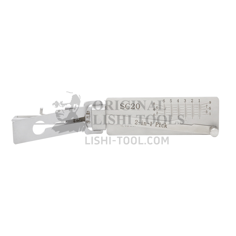 Lishi 2-in-1 (6-CUT) SC20 for Schlage Residential - Door Lock and Anti-Glare Pick and Decoder