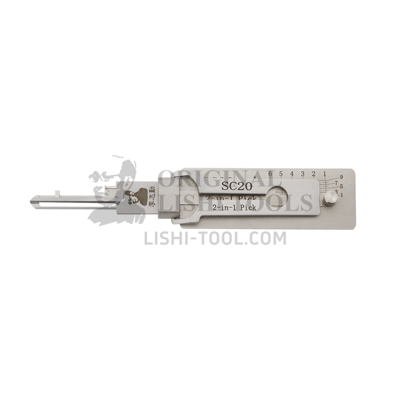 Lishi 2-in-1 (6-CUT) SC20 for Schlage Residential - Door Lock and Anti-Glare Pick and Decoder