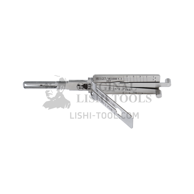 Lishi 2-in-1 (8-CUT) HU100R v.3 for New BMW - Ignition, Door, and Trunk Lock Pick and Decoder