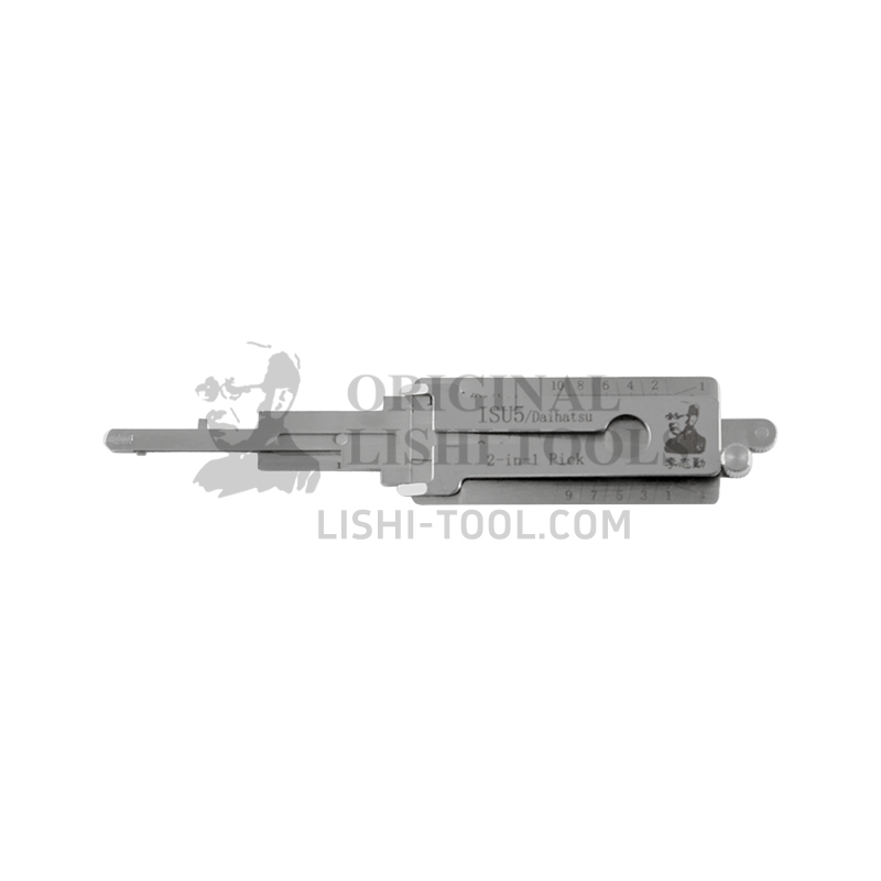 Lishi 2-in-1 (8-CUT) ISU5 Tool for Isuzu - Lock Pick and Decoder - Ignition Lock/Anti-Glare