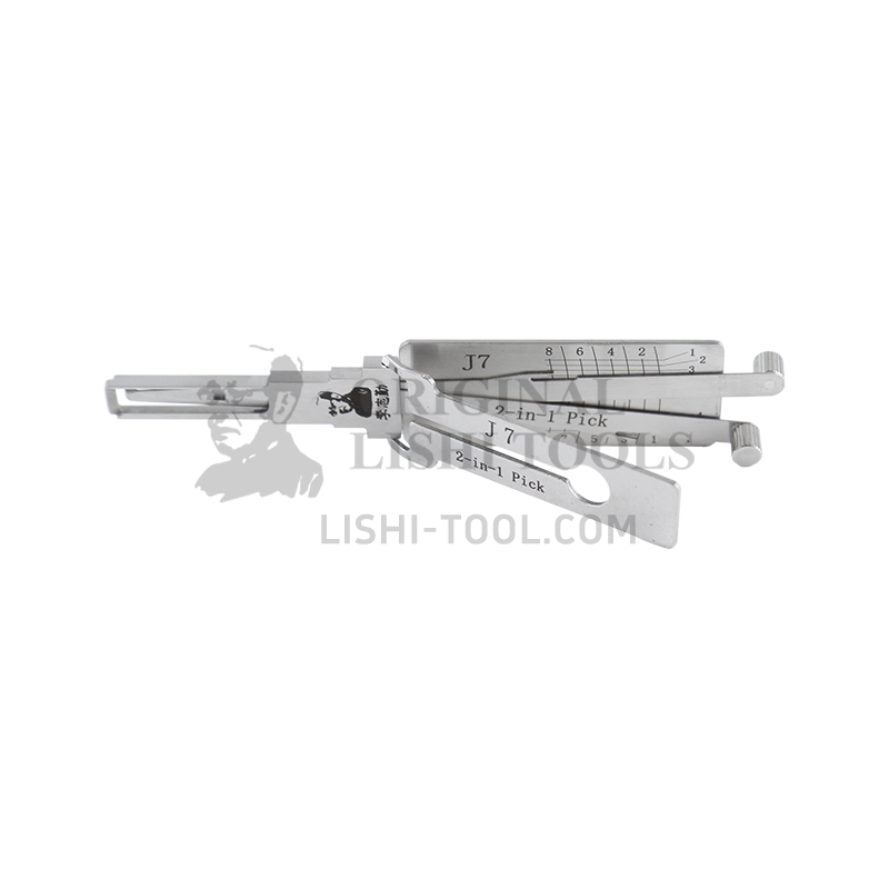 Lishi 2-in-1 (8-CUT) J7 for Jiefang J7 - Door Lock/Anti-glare Pick and Decoder