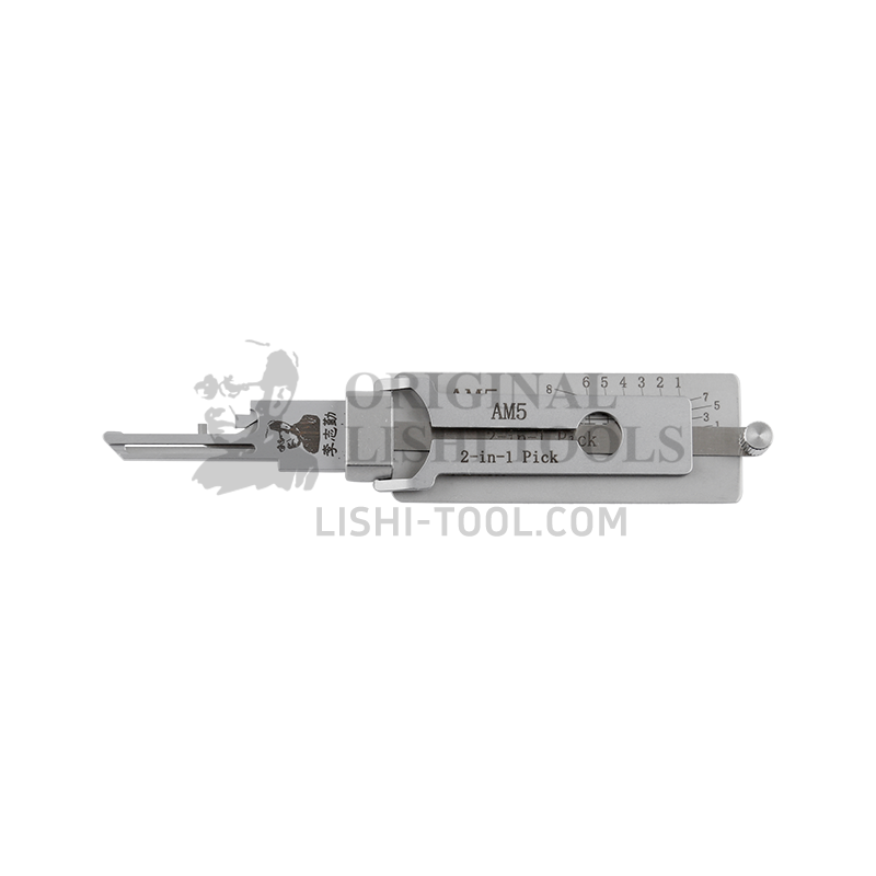 Lishi 2-in-1 AM5 Padlock Pick Tool: Efficient Unlocking and Lock Reading Solution