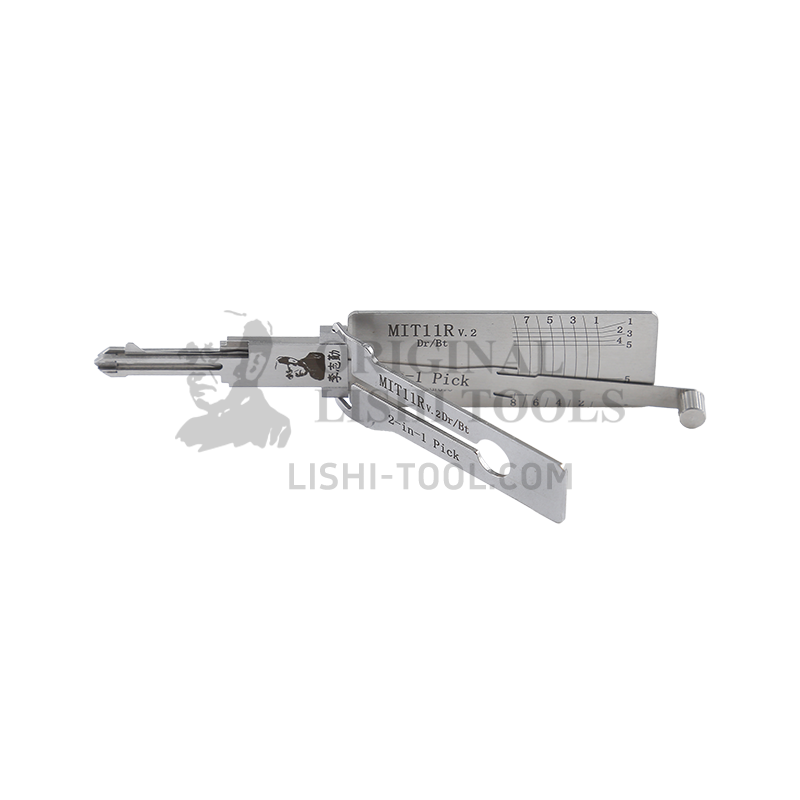 Lishi 2-in-1 (8-CUT) MIT11v.2 Tool for Mitsubishi - Lock Pick and Decoder