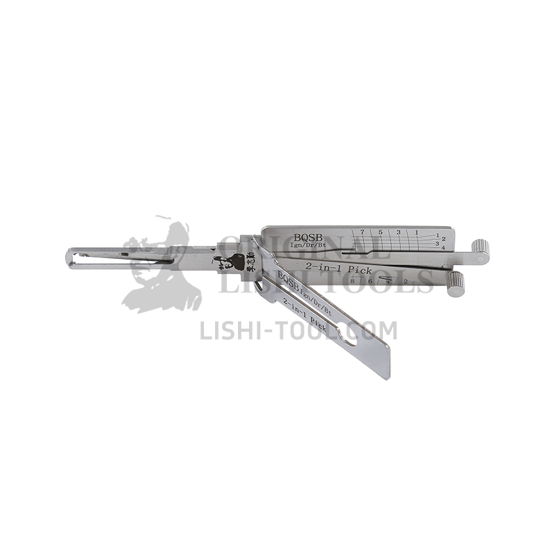 Lishi 2-in-1 (8-CUT) BQSB for BAIC Senbao - Ignition, Door, and Trunk Lock Multi-Function Pick and Decoder