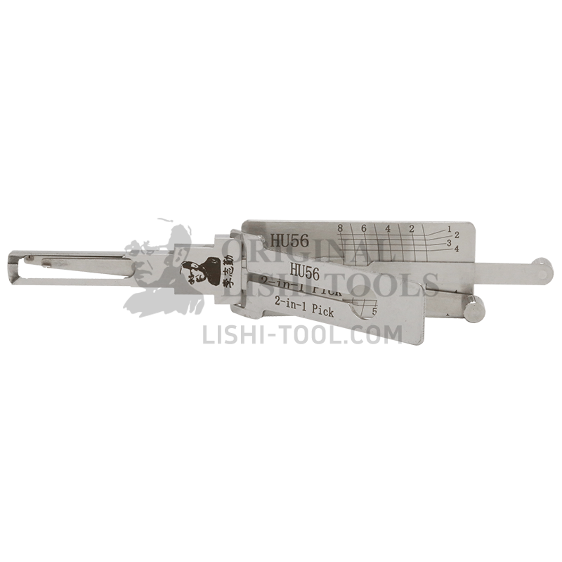 Lishi 2-in-1 (8-CUT) HU56 for Older Jaguar, Volvo - Ignition Lock, Door Lock Pick and Decoder