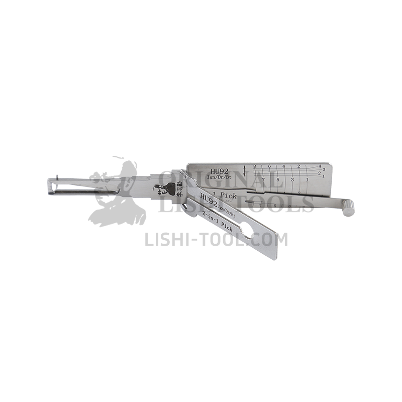 Lishi 2-in-1 (8-CUT) HU92 Single Lifter for Older BMW, Land Rover - Ignition Lock, Door Lock, Trunk, Anti-glare Pick and Decoder