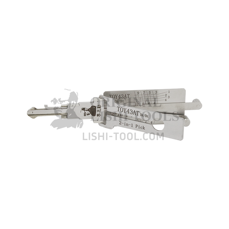 Lishi 10-CUT TOY43AT 2-in-1 Pick & Decoder for Toyota Door/Luggage/Anti-glare