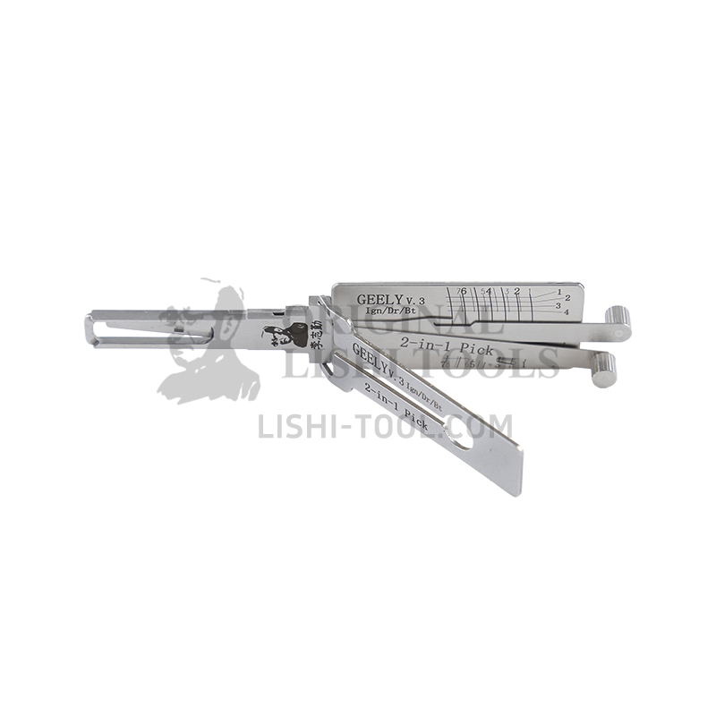 Lishi 2-in-1 (8-CUT) GEELY for Geely 1st Gen, Emgrand EC820 - Ignition, Door, and Trunk Lock Pick and Decoder