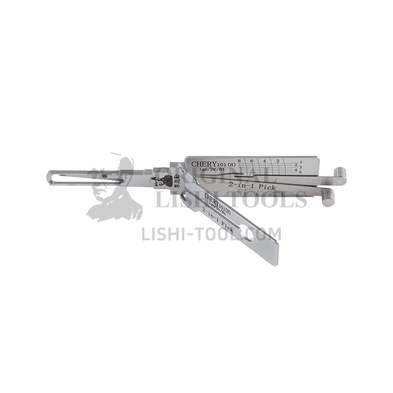 Lishi 2-in-1 (8-CUT) CHERY101 for Chery New Tiggo 5 E5 - Ignition and Door Lock Pick and Decoder