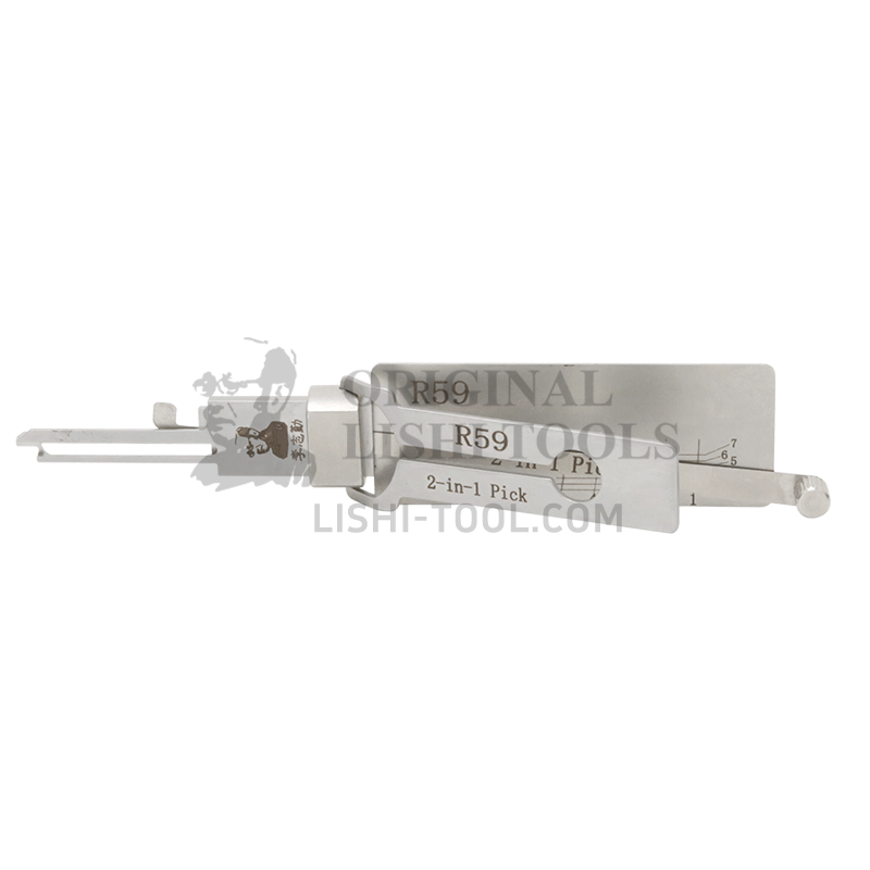 Lishi 2-in-1 R59 Lock Pick Tool - High Efficiency Unlocking Solution for Professionals