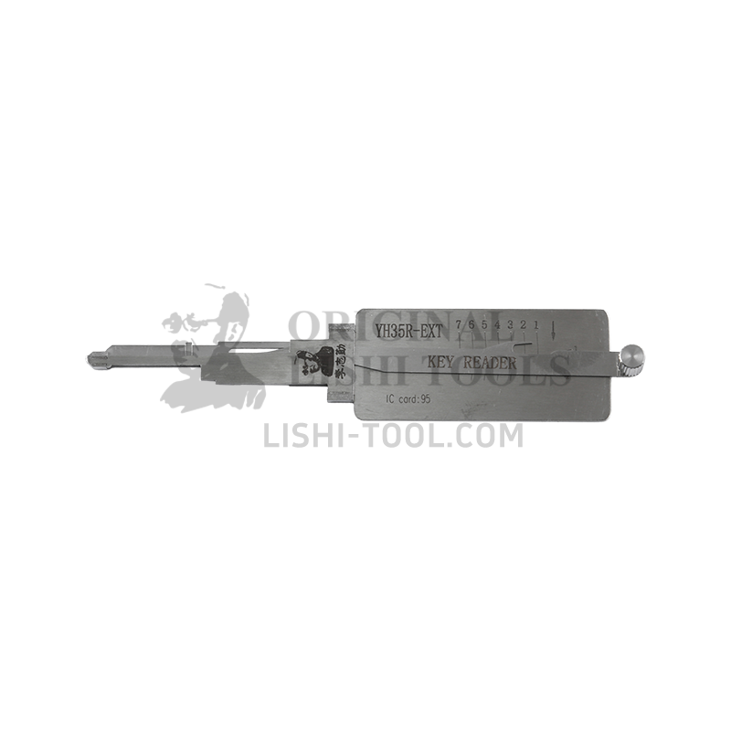 Original Lishi 7-CUT YH35R-EXT Direct Read 2-in-1 Decoder - Special Tool for Yamaha Motorcycle Ignition Locks