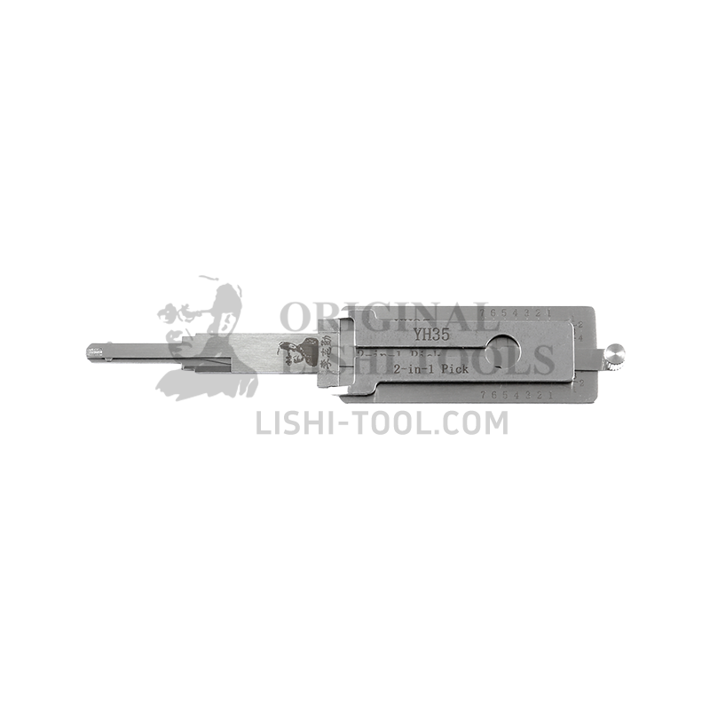 Lishi 7-CUT YH35 2-in-1 Pick and Decoder Tool - Designed for Yamaha Motorcycle Ignition Locks / Anti-Glare