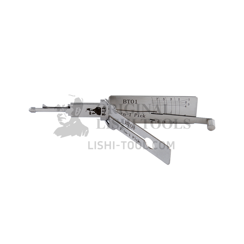 Lishi 2-in-1 (8-CUT) BT01 Tool for Benteng B70 - Ignition Lock Pick and Decoder