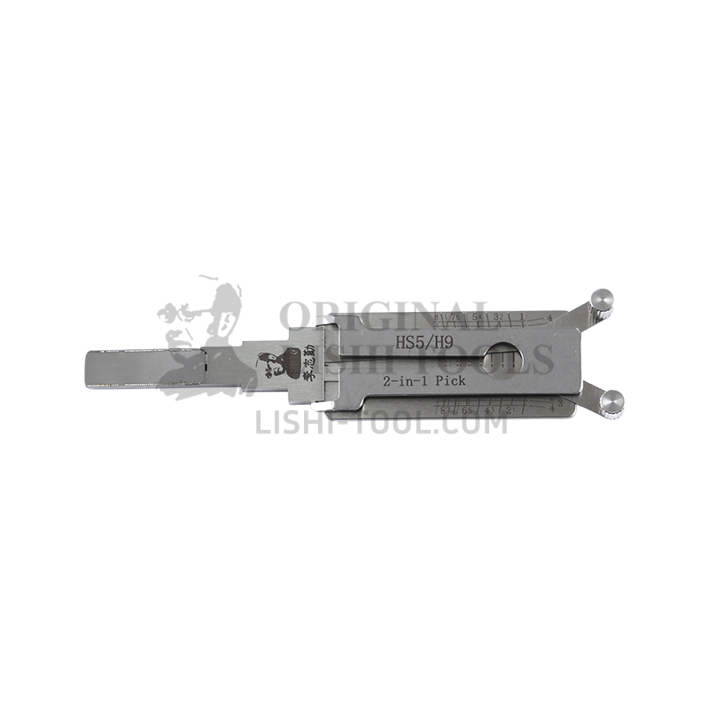 Lishi 2-in-1 (8-CUT) HS5 H9 for Hongqi HS5, H9 - Door Lock Pick and Decoder
