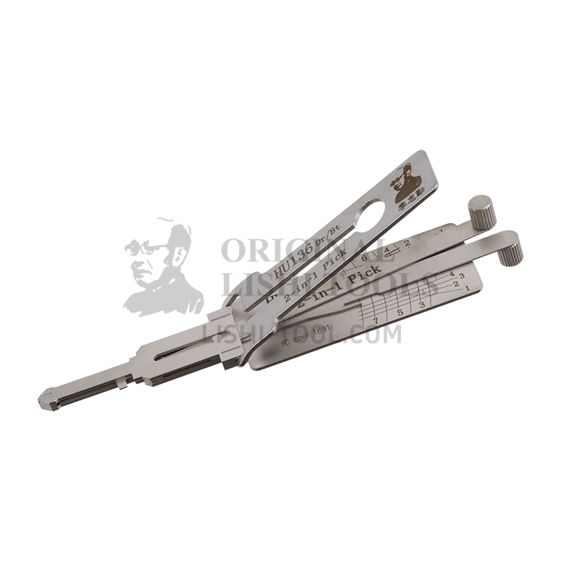 Lishi 2-in-1 (8-CUT) HU136 for Renault - Door and Trunk Lock Pick and Decode