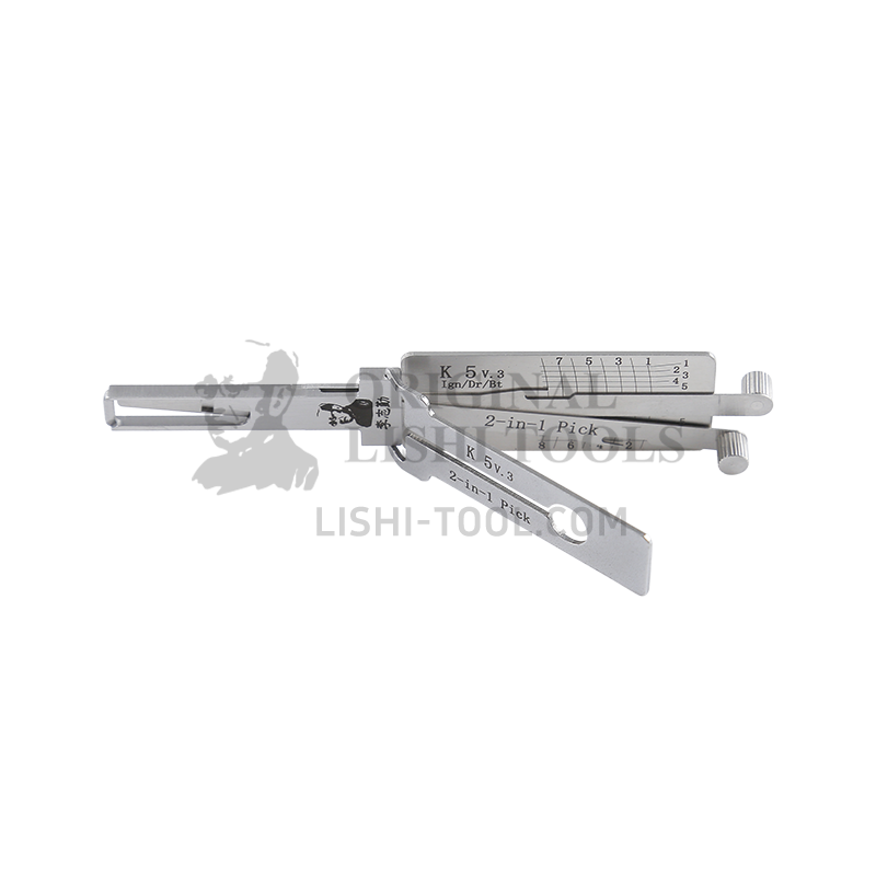 Lishi 2-in-1 (8-CUT) K5 v.3 for Hyundai Yerna and New K5 - Ignition Lock Pick and Decoder