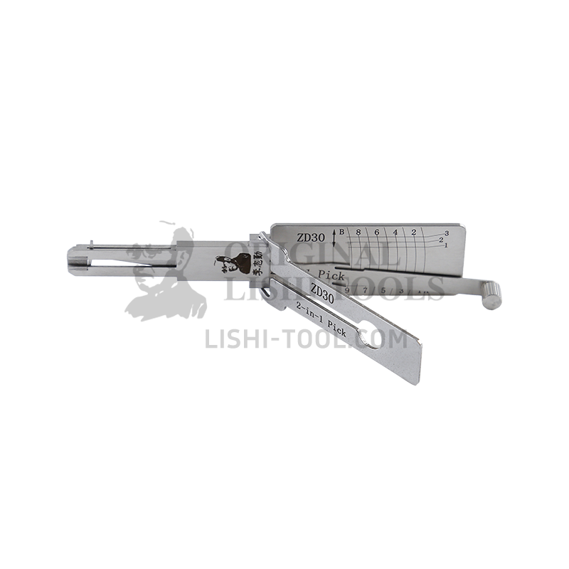 Lishi 2-in-1 (9-CUT) ZD30 Tool for Ducati - Ignition Lock Pick and Decoder