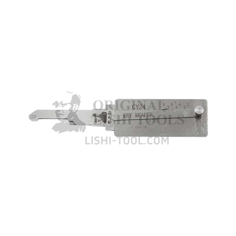 Lishi 2-in-1 (7-CUT) CY24 Tool for Dodge, Jeep, Chrysler - Door Lock Pick and Decoder