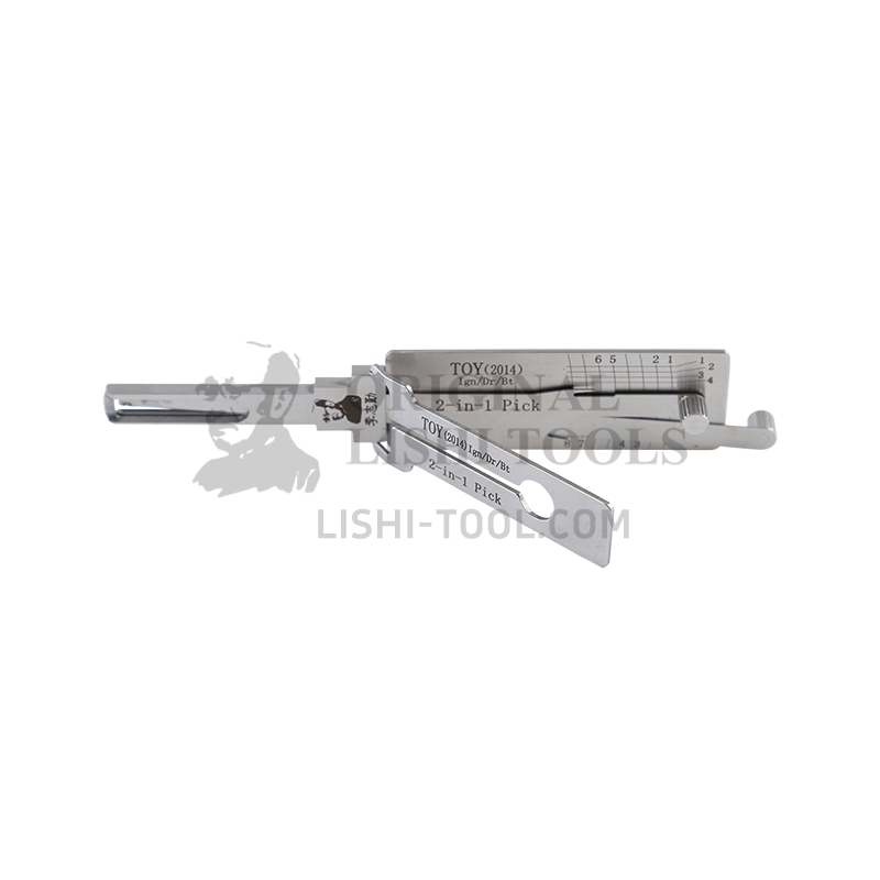 Lishi 2-in-1 (8-CUT) TOY2014 for 2014 Corolla - Door, Ignition, and Trunk Lock Pick and Decoder