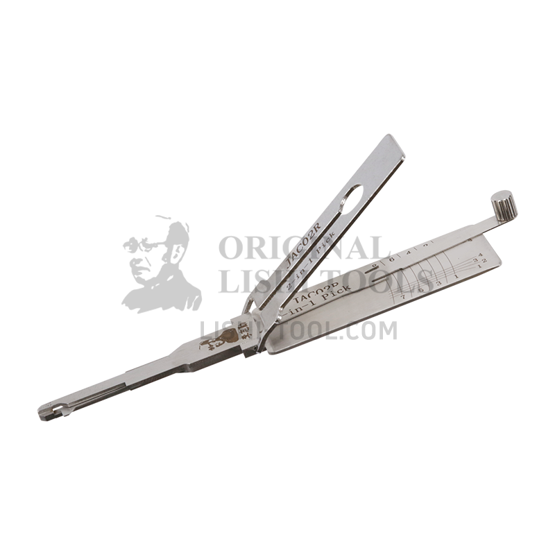 Lishi 2-in-1 (8-CUT) JAC02R Tool for JAC RUIFENG - Lock Pick and Decoder - Door Lock/Anti-Glare