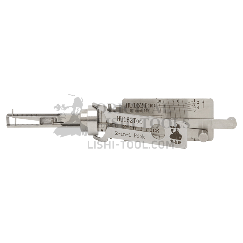 Lishi 2-in-1 (10-CUT) HU162T for Magotan B8, New Audi - Door Lock Pick and Decoder