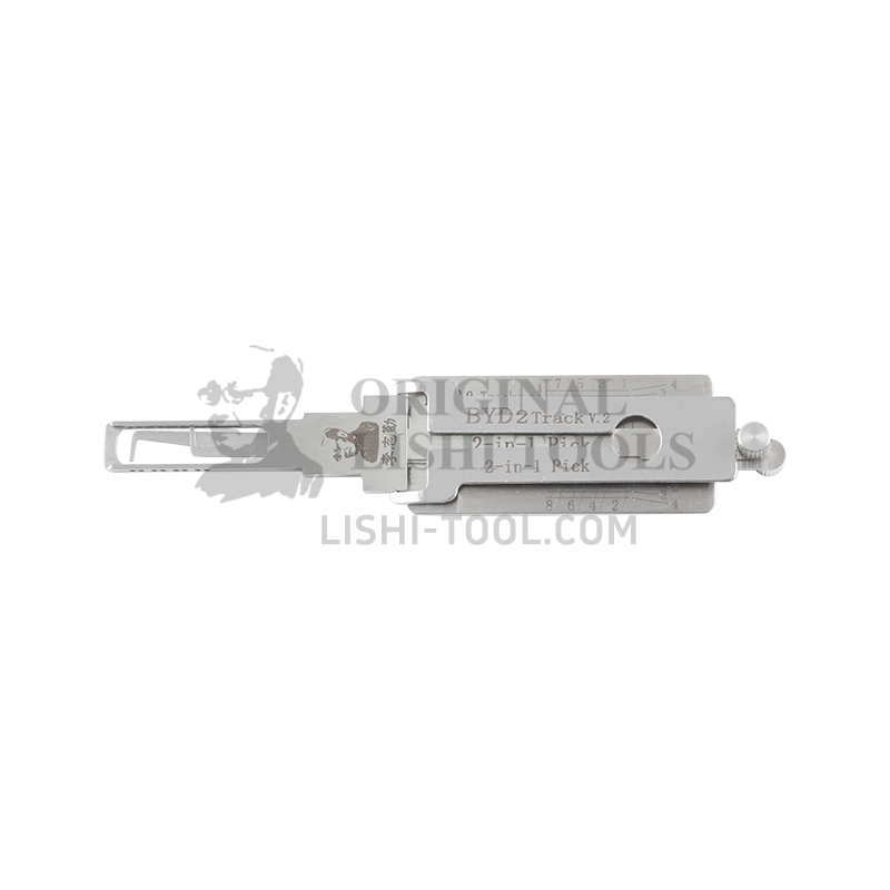 Lishi 2-in-1 (8-CUT) BYD2 for Qin PLUS, Song PLUS, Yuan - Door Lock Pick and Decoder