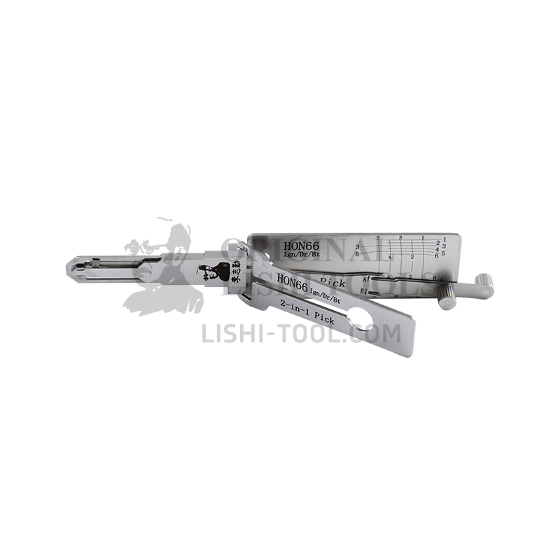Lishi 2-in-1 (5-CUT) HON66 for Honda and Acura - Ignition, Door, and Trunk Lock Pick and Decoder