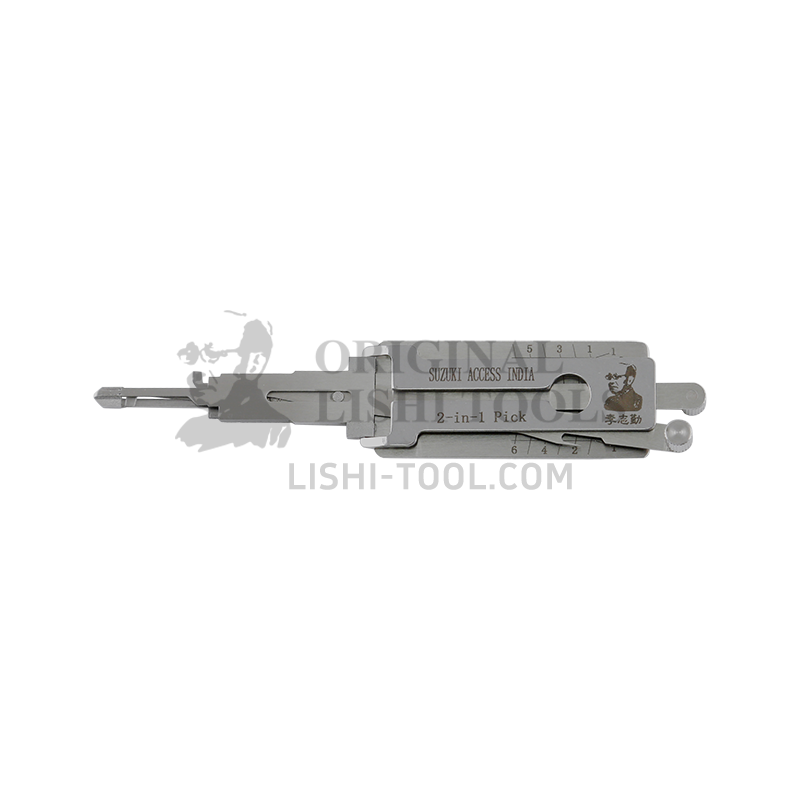 Lishi 6-CUT 2-in-1 Pickup and Decoder Tool for Suzuki Access India Ignition Lock/Anti-Glare