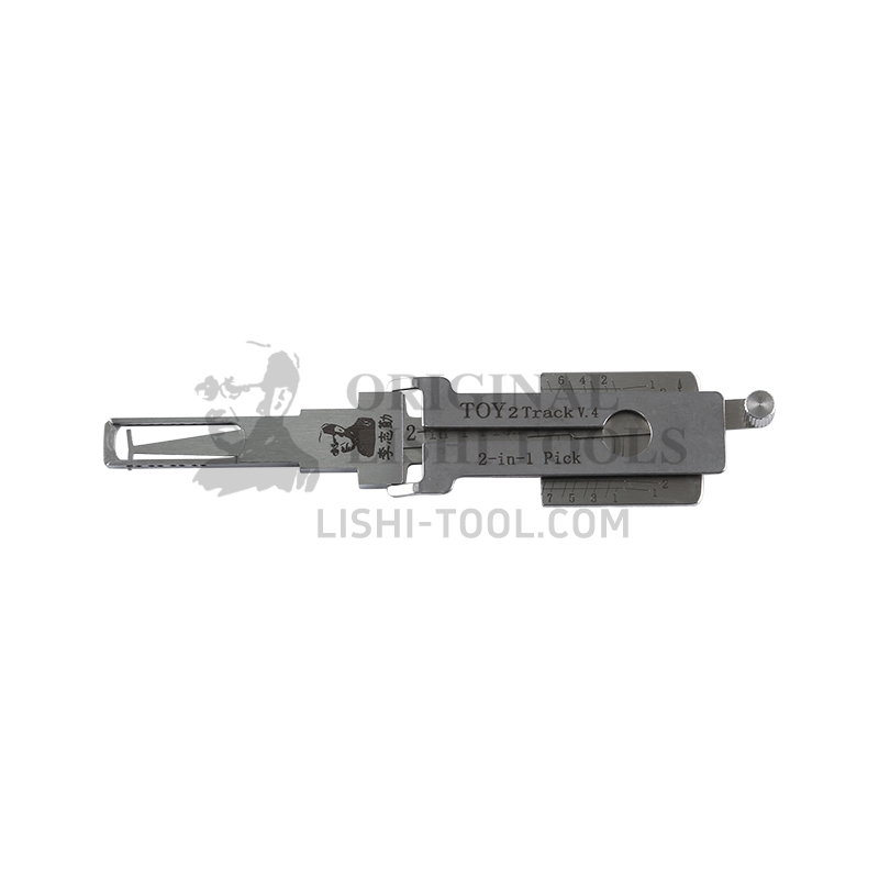 Lishi 2-in-1 (8-CUT) TOY2 Track v.4 for Toyota and Lexus - Lock Pick and Decoder