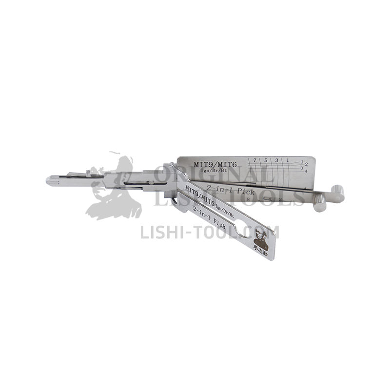 Lishi 2-in-1 (8-CUT) MIT9/MIT6 Tool for Mitsubishi - Ignition, Door, Trunk Lock Pick and Decoder