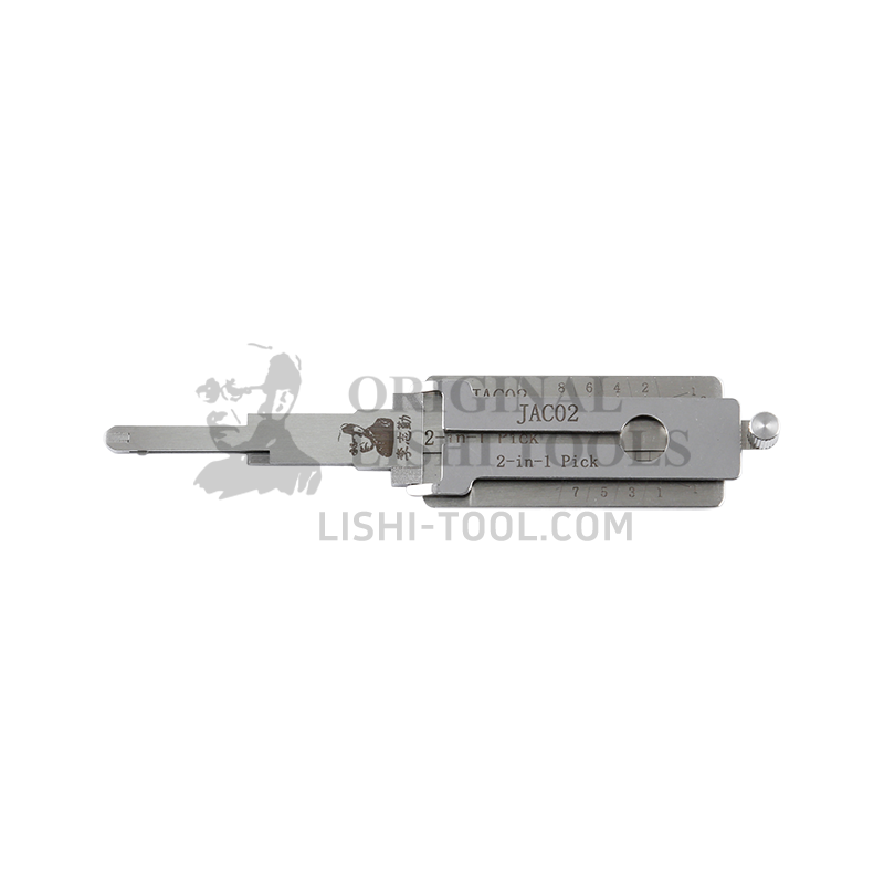 Lishi 2-in-1 (8-CUT) JAC02 Tool for JAC Tongyue - Lock Pick and Decoder - Door Lock/Anti-Glare