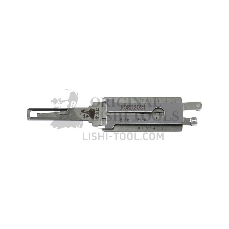 Lishi 2-in-1 (8-CUT) FORD2021 for Ford New Century, New Transit, Leopard CS10 - Door Lock Pick and Decoder