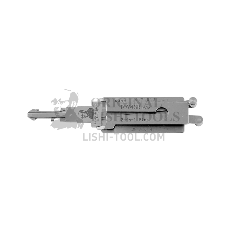 Lishi 2-in-1 (10-CUT) TOY43R Tool for Toyota - Lock Pick and Decoder