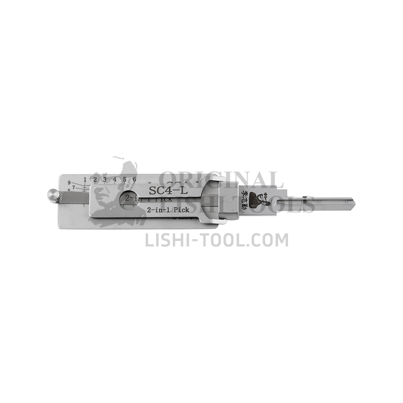 Lishi 2-in-1 SC4-L Lock Pick and Decoder Tool - High-Precision Solution for Schlage Residential Locks