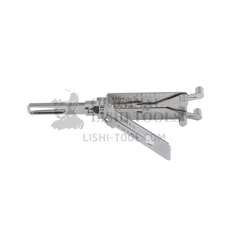 Lishi 2-in-1 (6-CUT) VA6 v.3 Tool for Renault, Peugeot, Citroën - Ignition and Door Lock Pick and Decoder