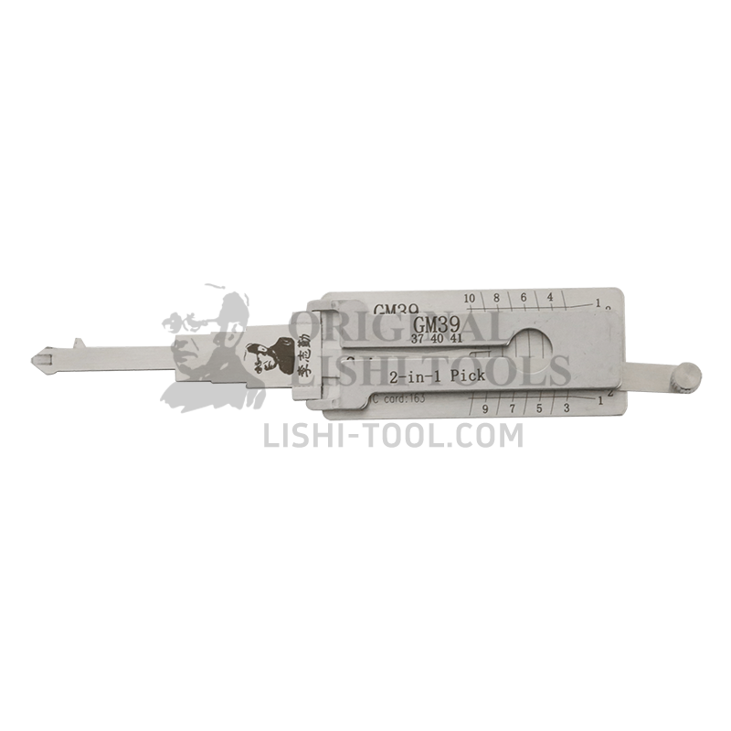 Lishi 2-in-1 (10-CUT) GM39(37/40/41) Tool for Buick GL8, Regal - Lock Pick and Decoder