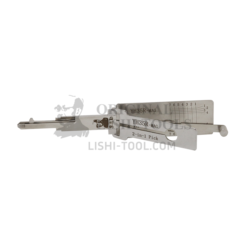 Lishi 7-CUT YH35R-MAG Right Slot 2-in-1 Decoder - Special Tool for Yamaha Motorcycle Ignition Locks