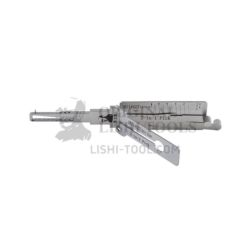 Lishi 2-in-1 (8-CUT) HU162T v.3 for Volkswagen, Skoda - Ignition Lock Pick and Decoder