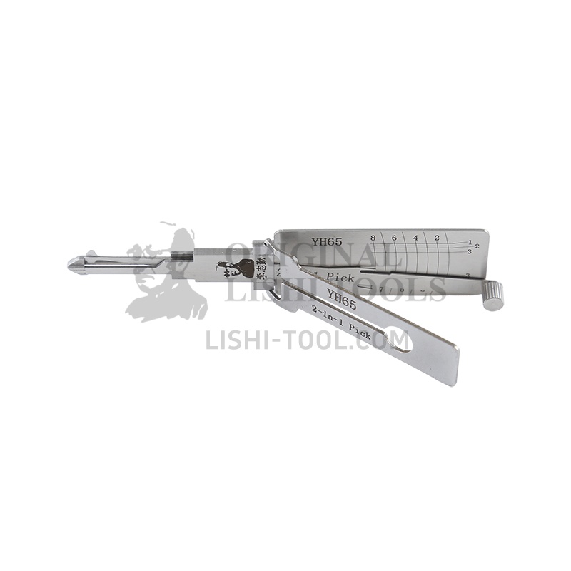 Lishi Tools (8-CUT) YH65 2-in-1 Ignition Lock/Pick and Decoder Tool for Yamaha Motorcycles