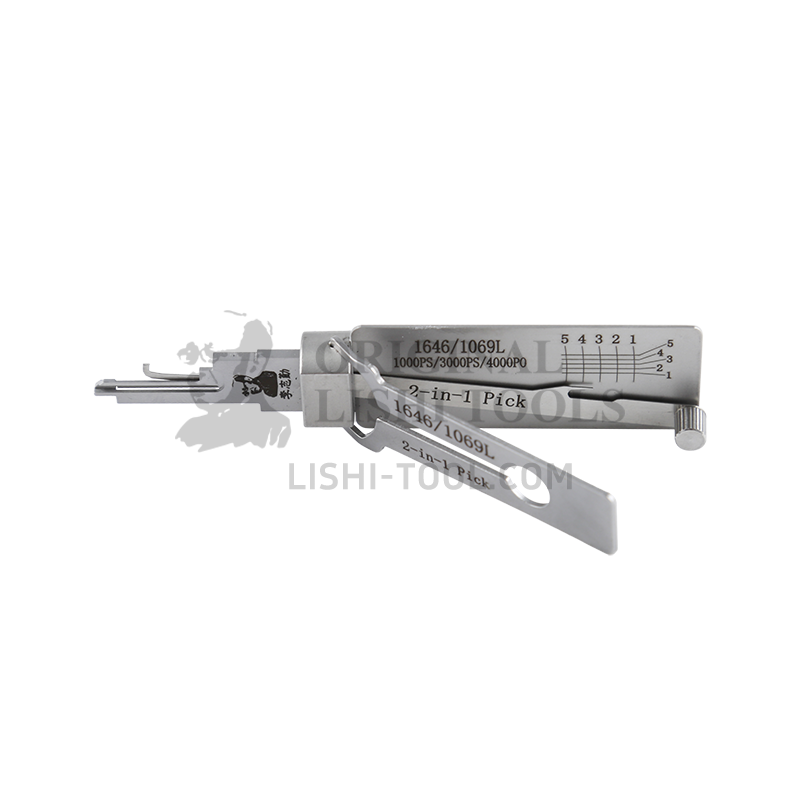 Lishi 1646-Left Slot 2-in-1 Mailbox Lock Pick and Decoder: Efficient Unlocking and Lock Reading Tool