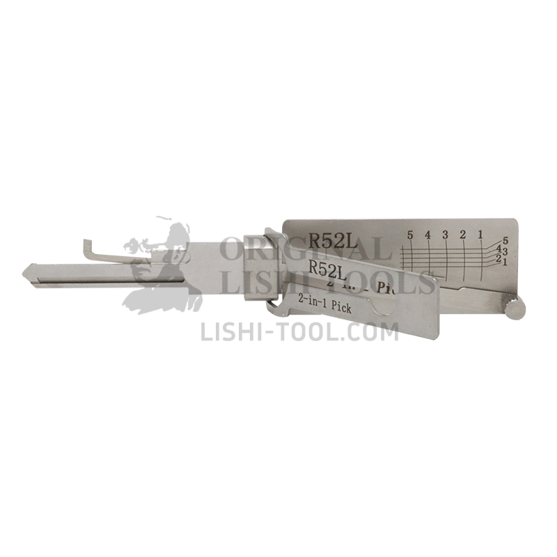 Lishi 2-in-1 R52L Extended Lock Pick Tool - Efficient Solution for Professional Locksmiths