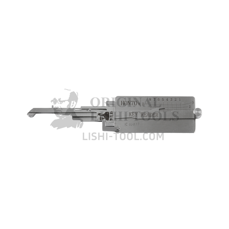 Lishi 2-in-1 (8-CUT) HON70 v.2 - Direct Read Tool for Honda Motorcycles - Ignition Lock Pick and Decoder