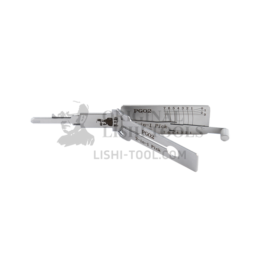 Lishi 2-in-1 PGO2 Tool for Piaggio, Vespa Motorcycles - Lock Pick and Decoder