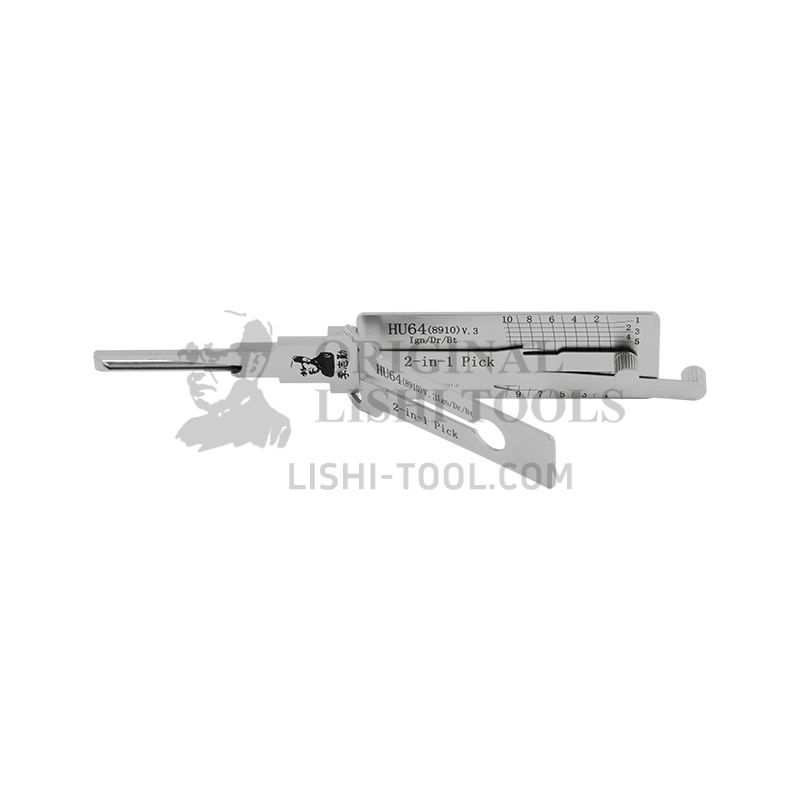 Lishi 2-in-1 (10-CUT) HU64 v.3 for Mercedes – Pick & Decoder for Ignition, Door & Trunk Locks