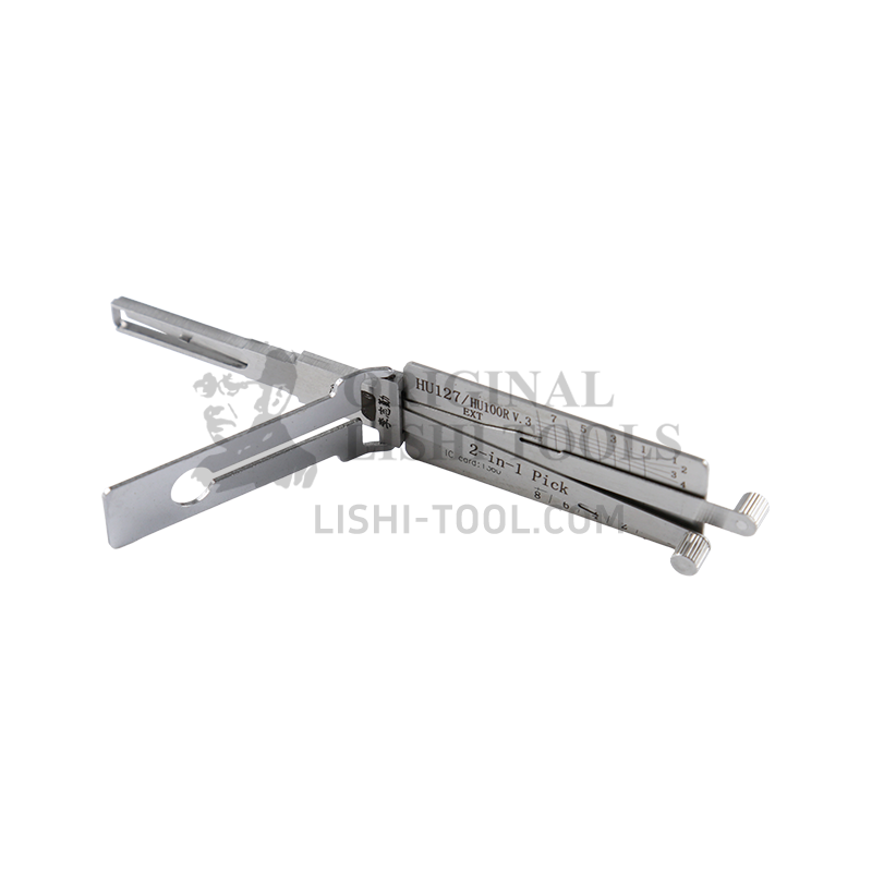 Lishi 2-in-1 (8-CUT) HU100R v.3 for New BMW - Ignition, Door, and Trunk Lock Pick and Decoder