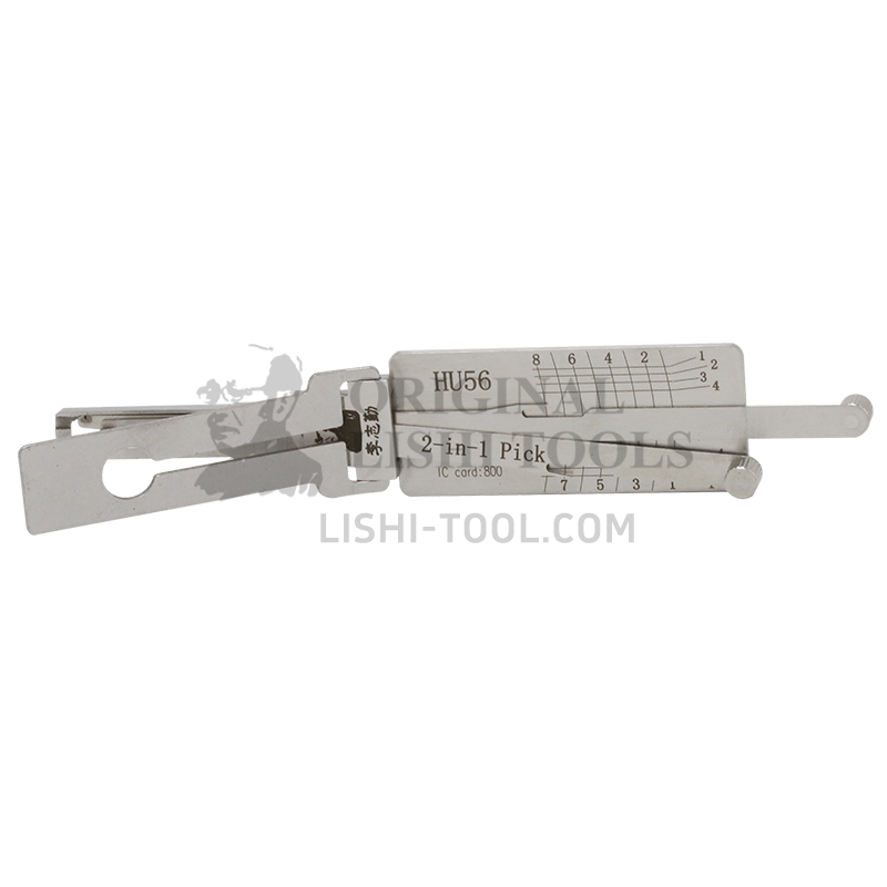 Lishi 2-in-1 (8-CUT) HU56 for Older Jaguar, Volvo - Ignition Lock, Door Lock Pick and Decoder