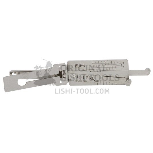 Lishi 2-in-1 (8-CUT) HU56 for Older Jaguar, Volvo - Ignition Lock, Door Lock Pick and Decoder