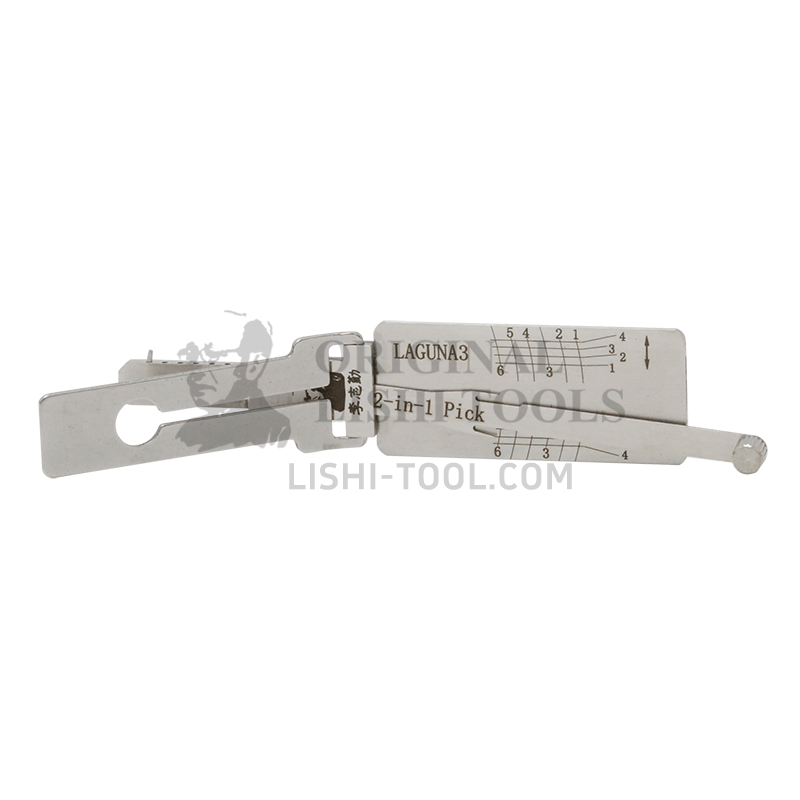 Lishi 2-in-1 (6-CUT) LAGUNA3 for Renault Laguna - Door Lock Pick and Decoder