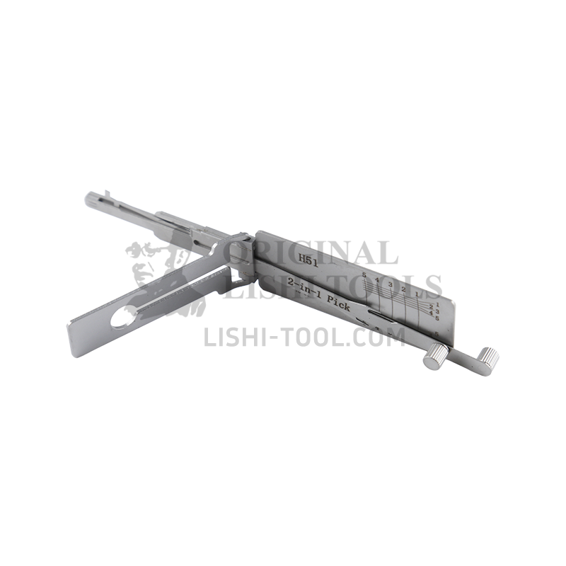 Lishi 2-in-1 H51/FO6 Tool - Lock Pick and Decoder - Door Lock / Sandblasted Edition