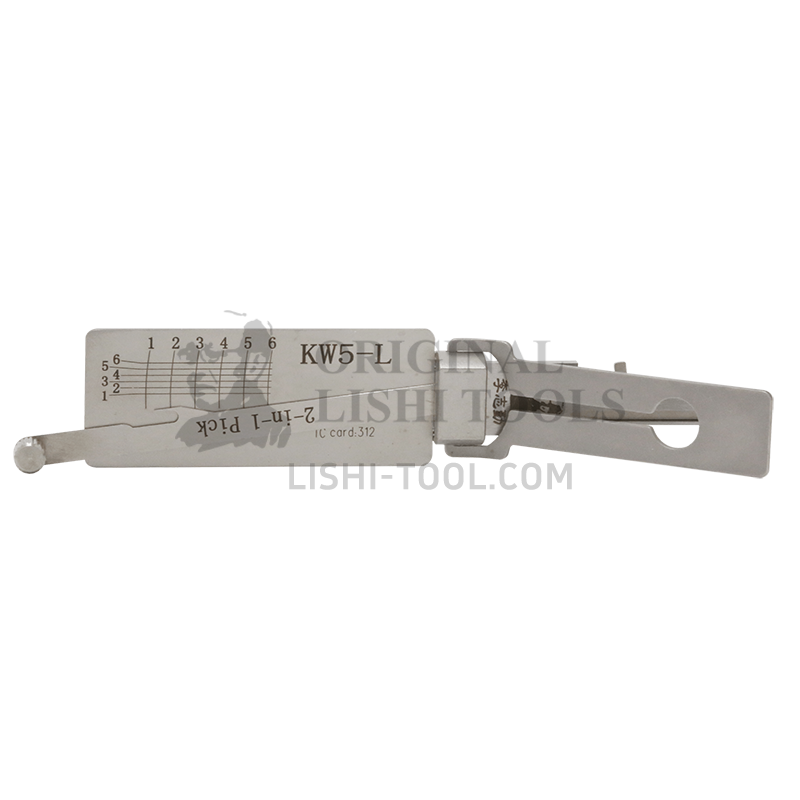 Lishi 2-in-1 KW5-L Kwikset Tool - Precision Unlocking Tool for Professional Locksmiths